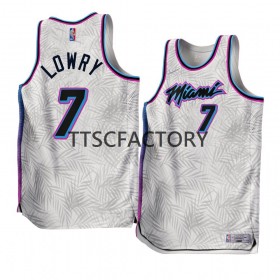 Miami Heat Trikot Kyle Lowry 7 Nike 2022-23 Earned Edition Weiß Swingman - Herren